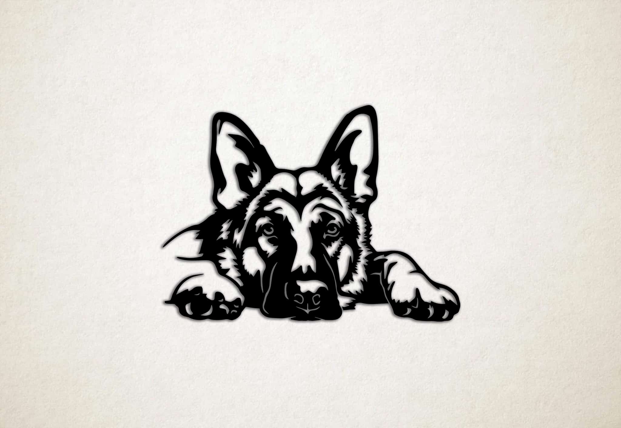 Line art Duitse herder