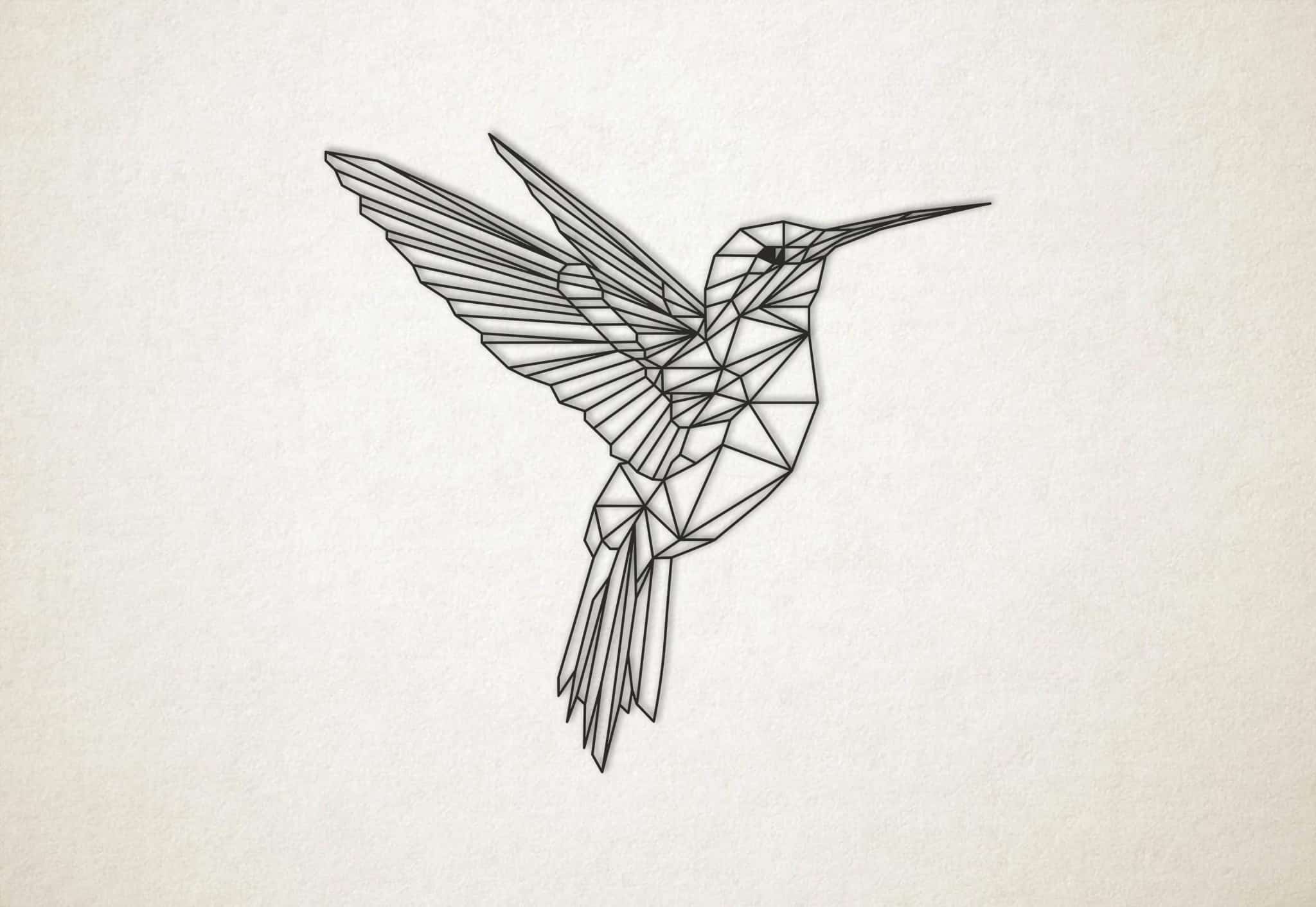 Line art kolibrie