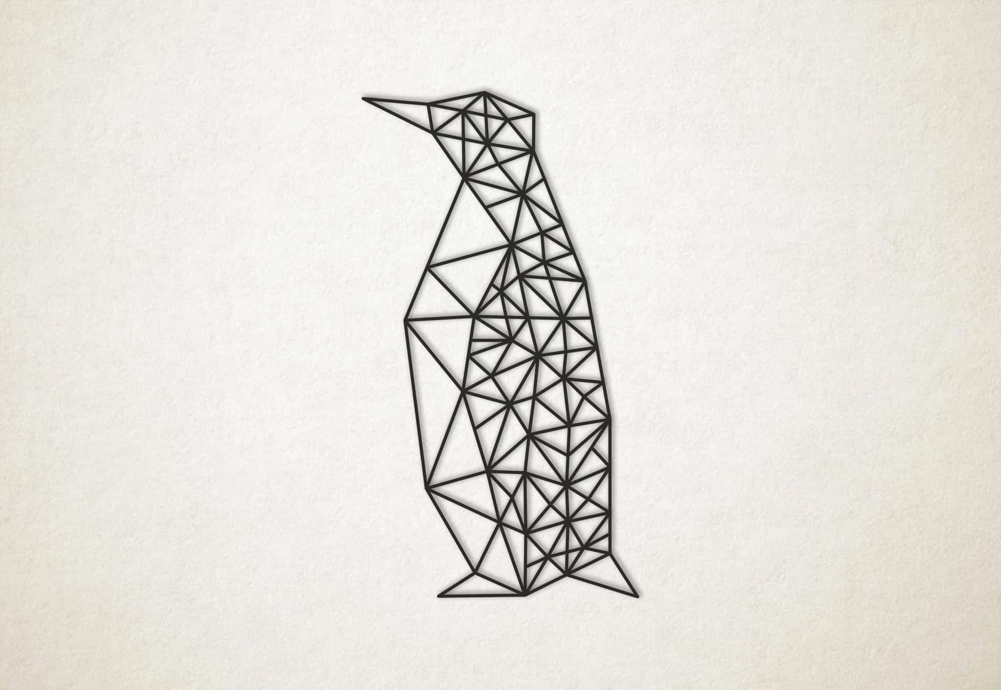 Line art pinguïn