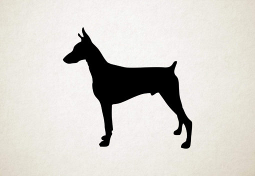 Silhouette hond - Doberman